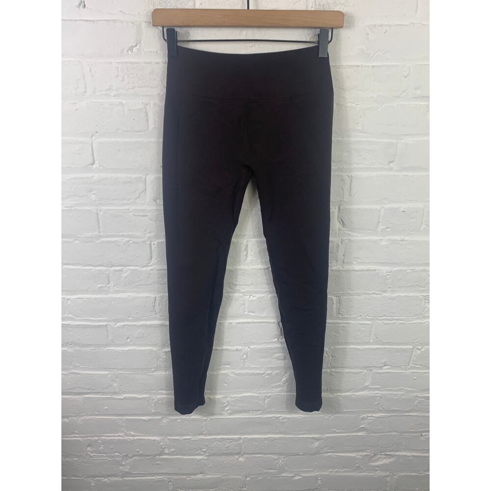 Aurora Women's Comfortable Moisture-Wicking Ribbed Leggings Brown Size Small